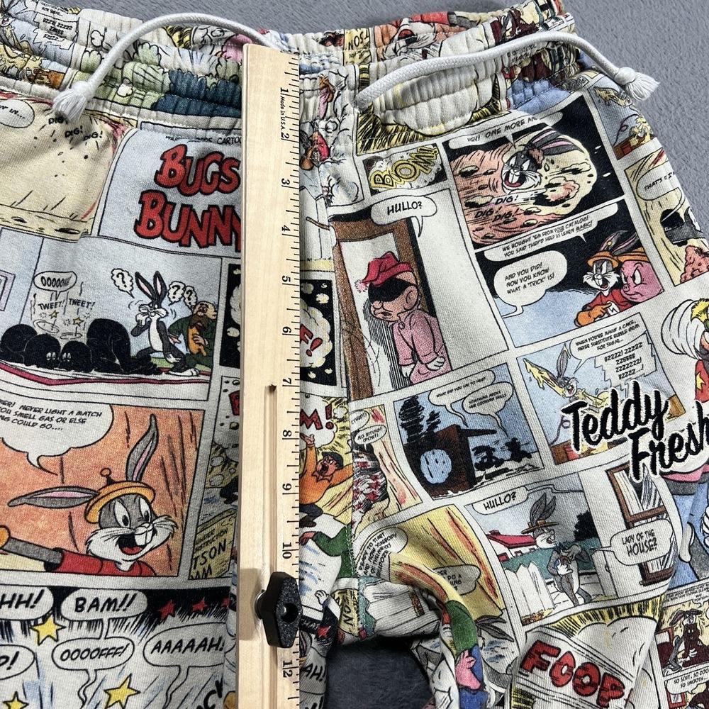 Teddy Fresh Sweatpants‎ Mens XS Looney Tunes Joggers Comic Book Drawstring - Picture 9 of 11